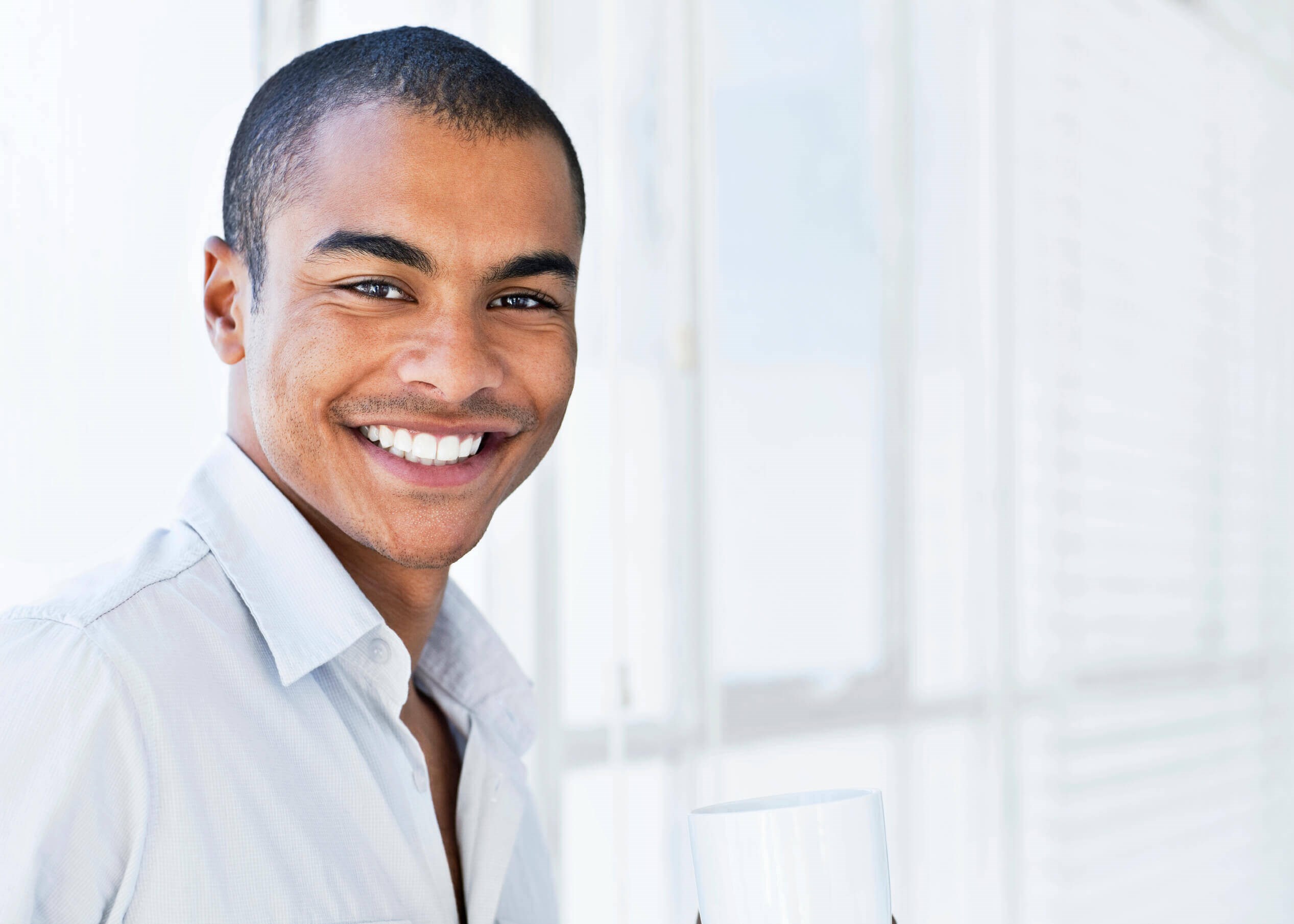 Man smiling